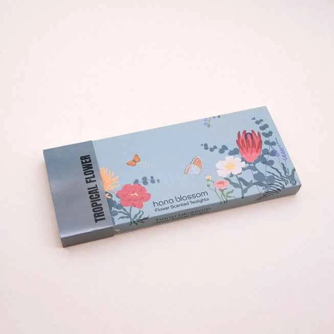 Handgefertigte Tropische Blumenduft Teelichter 10 STK - Avaloon Party-Deko-Geschenke