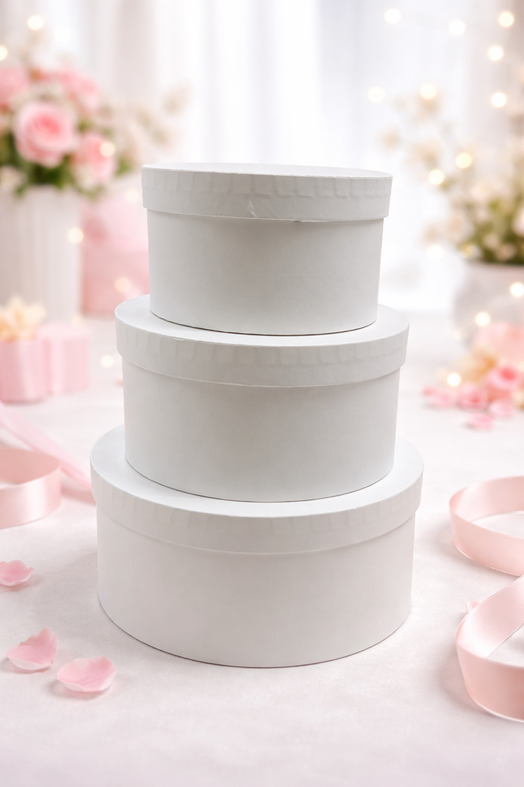 Geschenkbox Rund creme