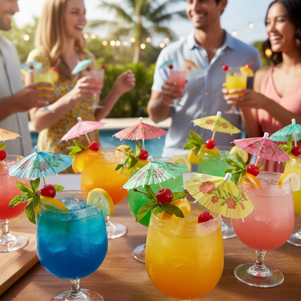 Picks Schirmchen Holz 9 cm 20 Stk