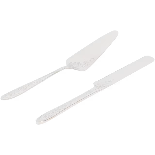 Cake server and knife