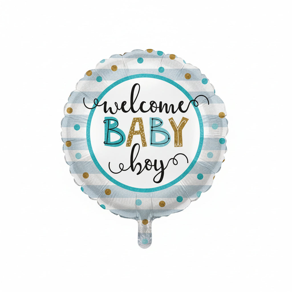 Folienballon Welcome Baby Boy