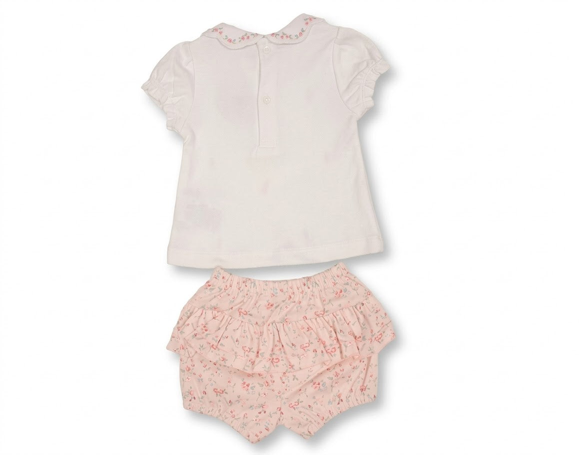 Baby Mädchen Shorts Zweiteiler mit Blümchendruck