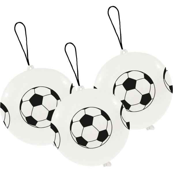Latexballons Spielbälle Fußball 35,5 cm 3 Stk