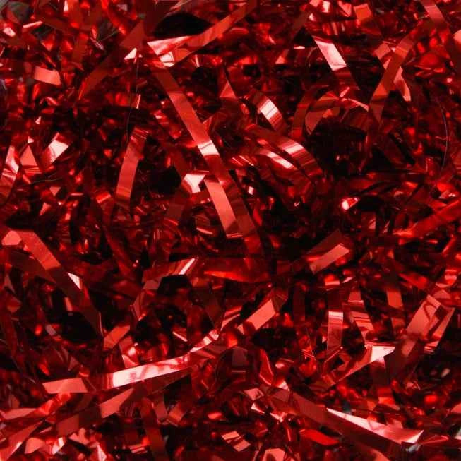 500 Gramm Geschenkkorb-Füllung Rot aus zerkleinertem Papier - Avaloon Party-Deko-Geschenke