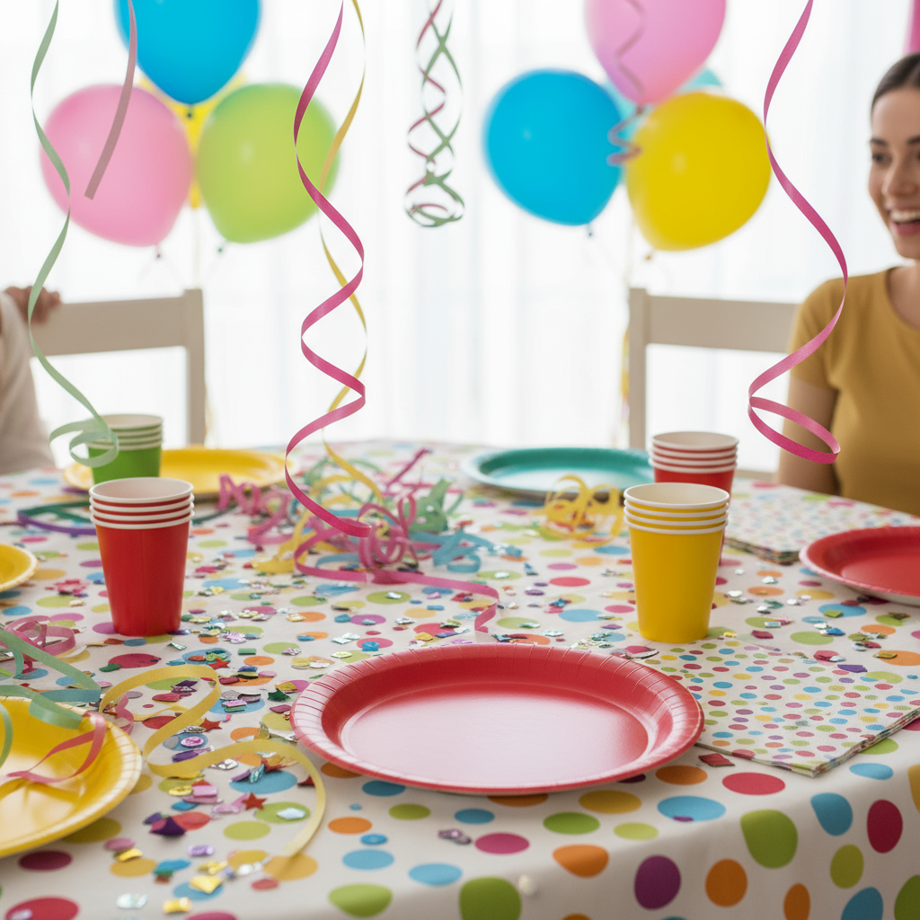 Teller apfelrot rund papier 8 Stk