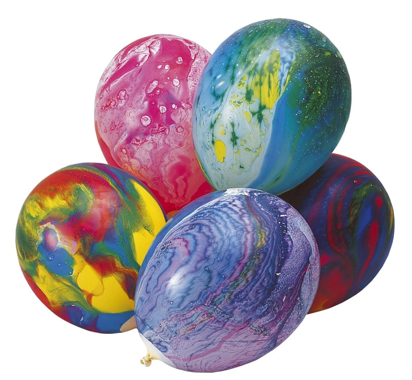 8 Latexballons Marmor sortiert 17,8 cm