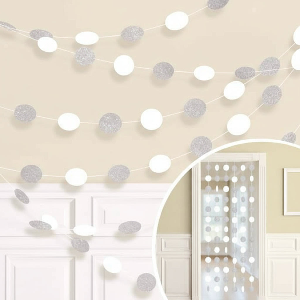 6 Deko-Hänger Glitzer Folie - Avaloon Party-Deko-Geschenke