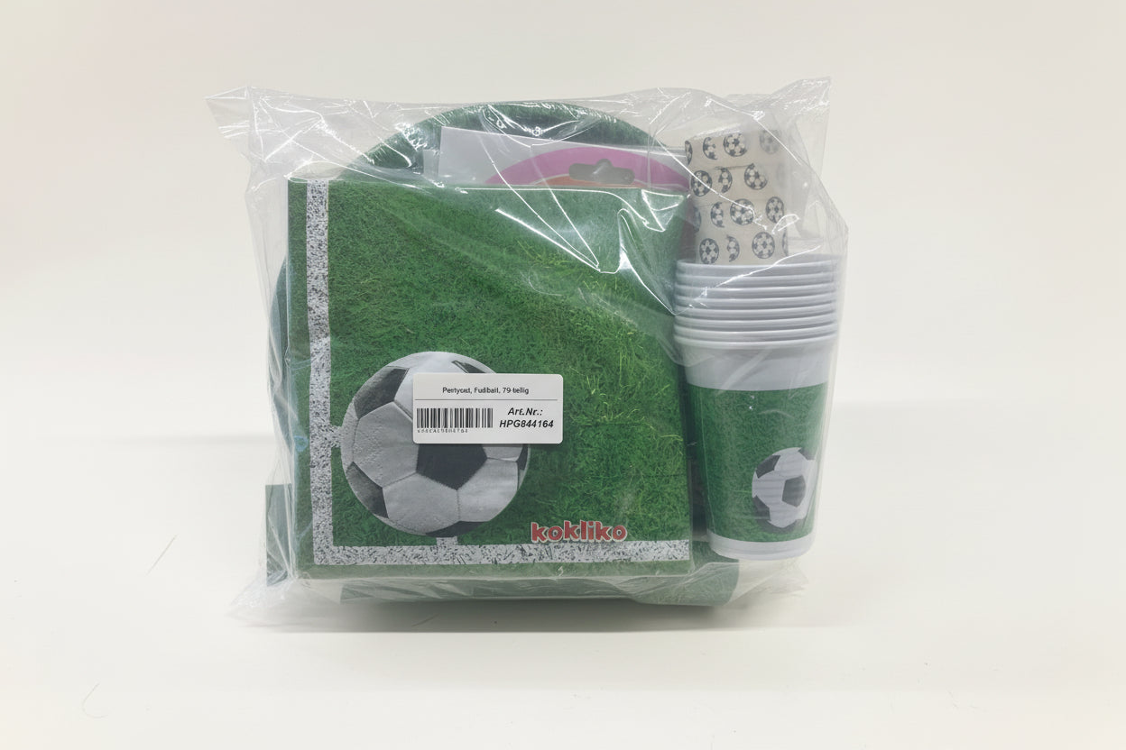 Football Party Set, 79 pieces, for the perfect football celebration