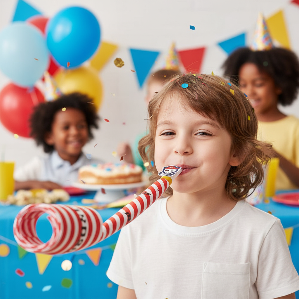 8 Luftrüssel Pirates Map Plastik / Papier 30cm