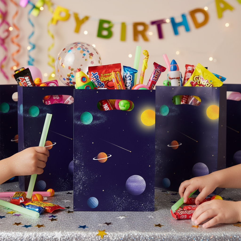 Partytüten Space Party Papier 8 Stk