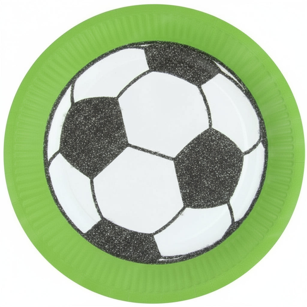 Teller Kicker Party rund Papier 23 cm 8 Stk