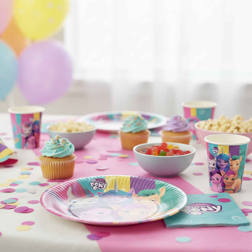 Plates My Little Pony round paper 8 pcs