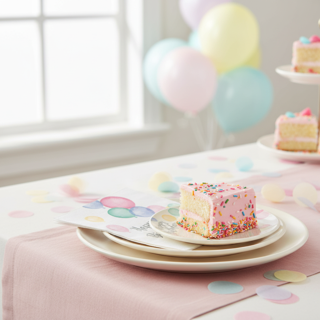 Napkins Happy Birthday Pastel 20 pcs