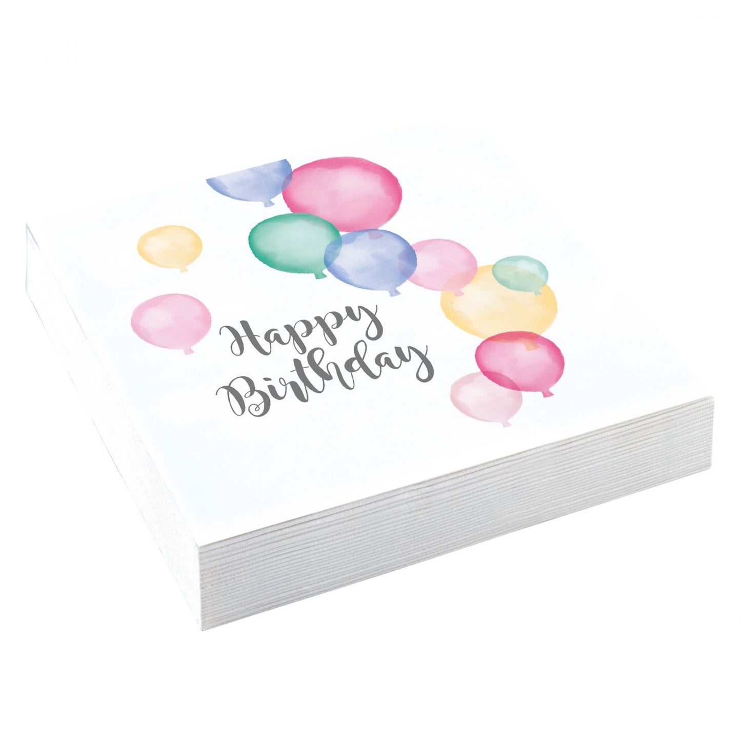 Servietten Happy Birthday Pastel 20 Stk - Avaloon Party-Deko-Geschenke