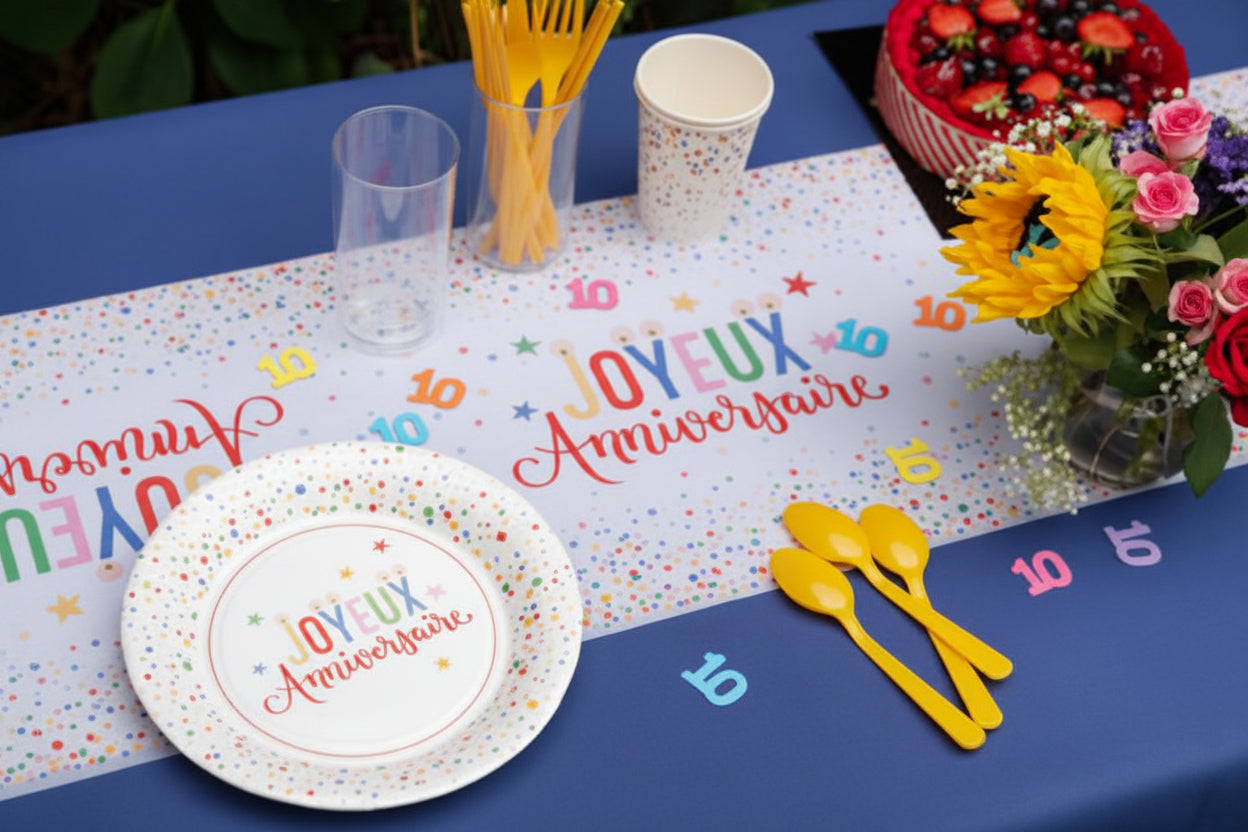Tischläufer Joyeux anniversaire