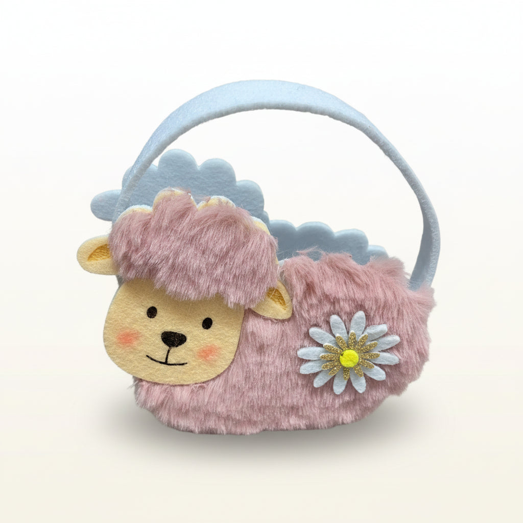 Tasche aus Stoff und Kunstfell - Avaloon Party-Deko-Geschenke