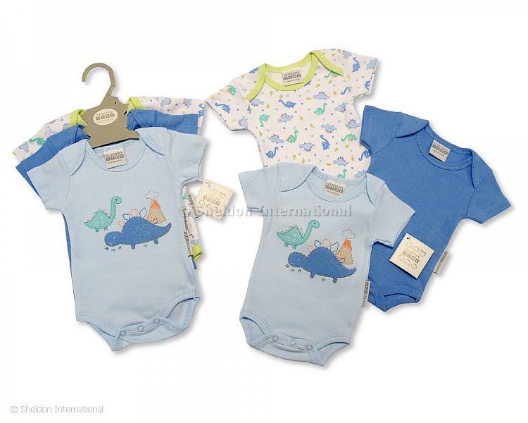 Baby Short-Sleeve Bodysuit Gift Set 3 pcs - Dino