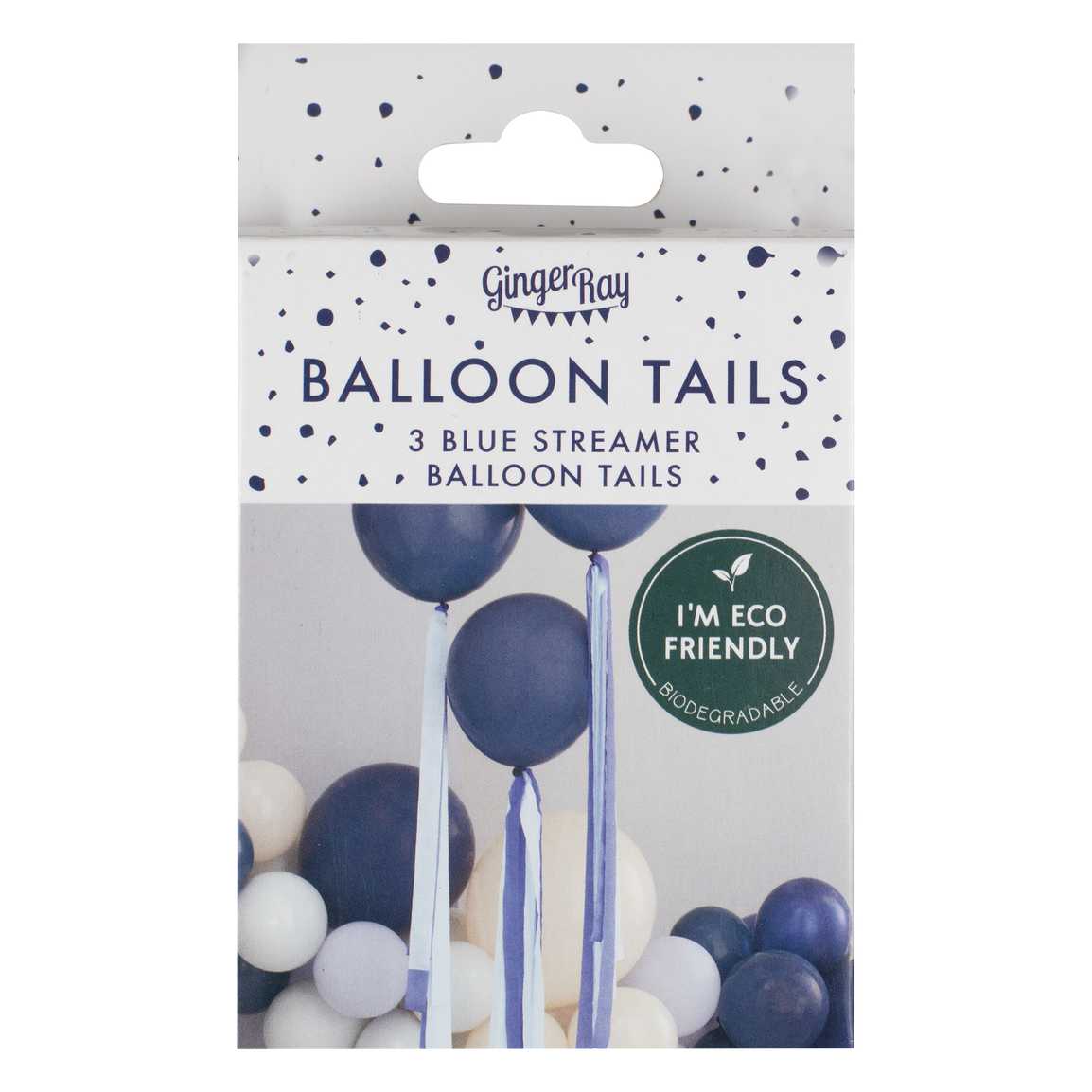 Ballon Tails Blaue Streamer - Avaloon Party-Deko-Geschenke