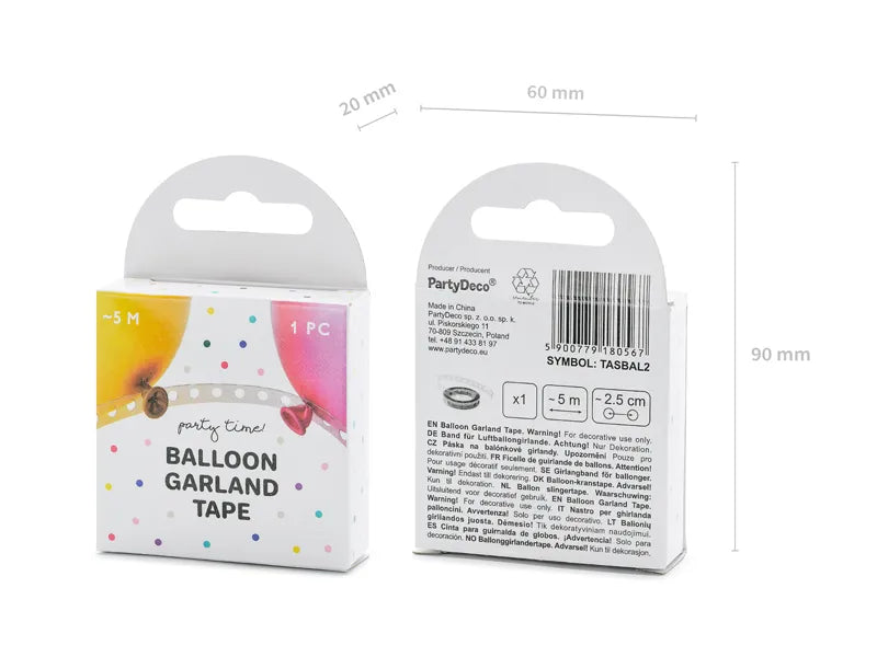 Ballongirlande Band, 5m - Avaloon Party-Deko-Geschenke