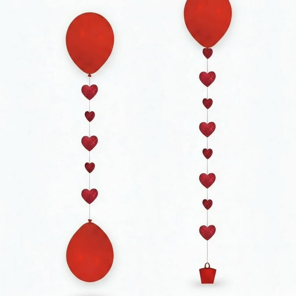 Ballonanhänger Herz, für Ballons 50,8 cm