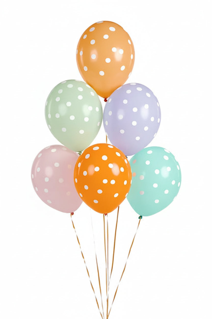 Ballons 30 cm, Punkte, Mix - Avaloon Party-Deko-Geschenke