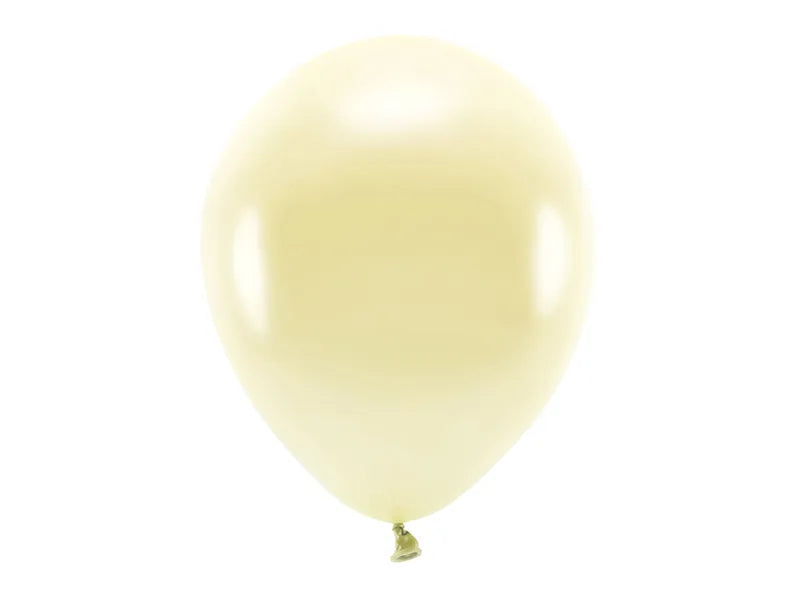 Ballons Eco 30cm, metallisiert, strohgelb