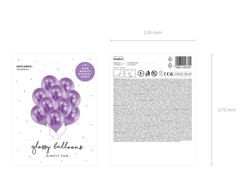 Ballons Glossy lila - Avaloon Party-Deko-Geschenke
