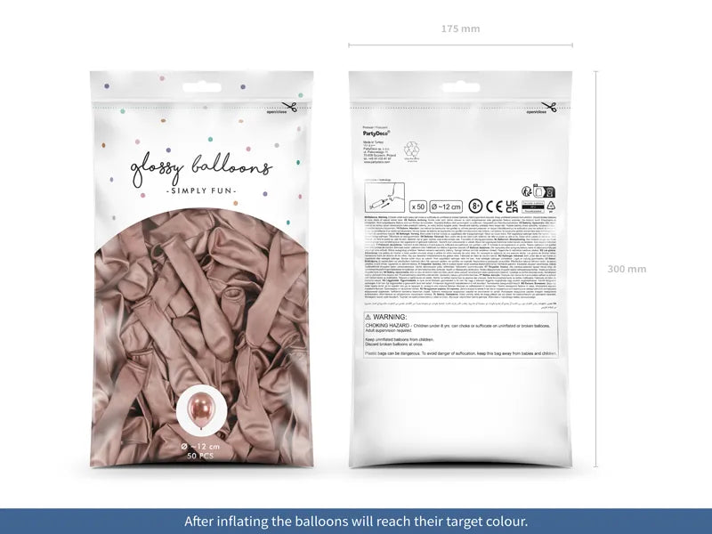 Ballons Glossy roségold - Avaloon Party-Deko-Geschenke