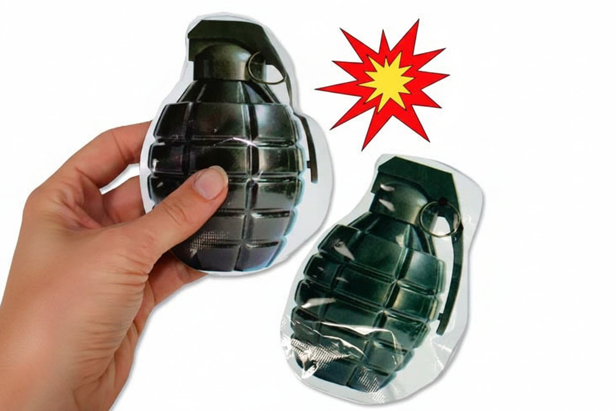 Bomb Bag 1 Stk, Tütchen Bombe, Scherzartikel Geburtstag, 12cm - Avaloon Party-Deko-Geschenke
