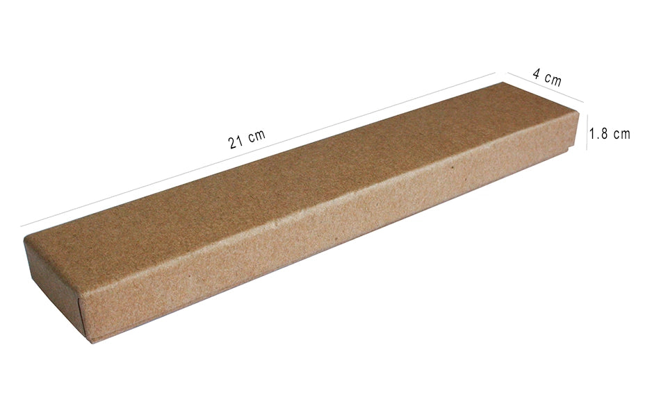 Braune Karton Schmuck Anhänger Box