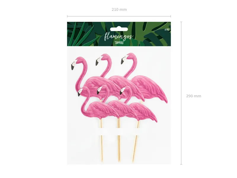Cake Topper Aloha Flamingos, 15–23,5 cm