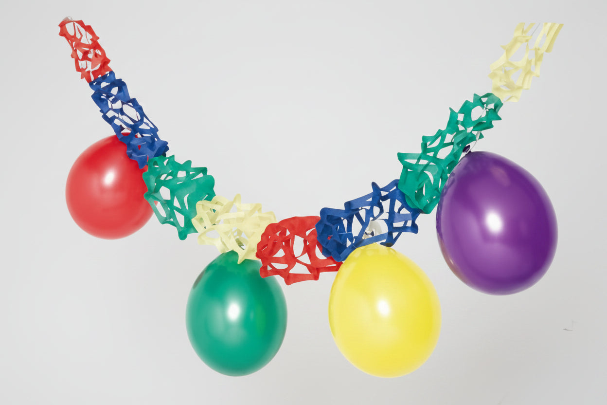 Deko-Set Girlande mit Ballons Latex / Papier 27,9 cm