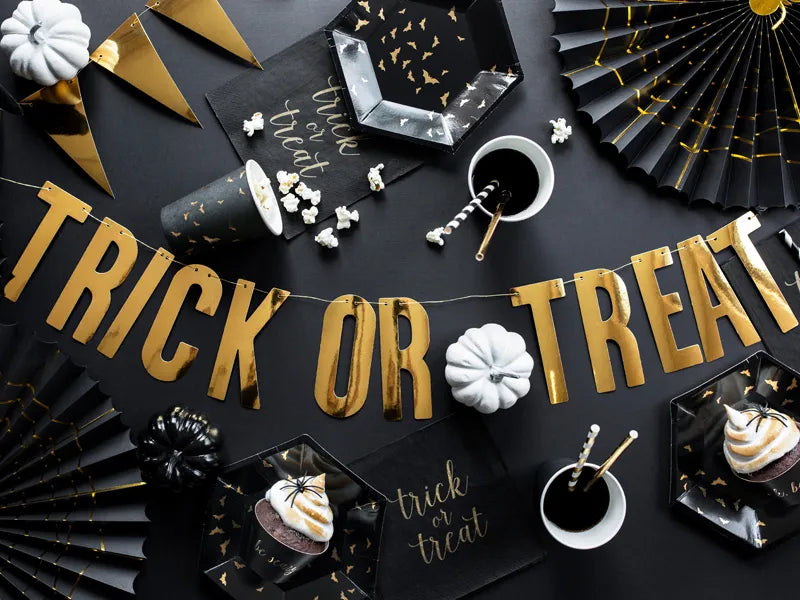 Dekorative Rosetten Trick or Treat