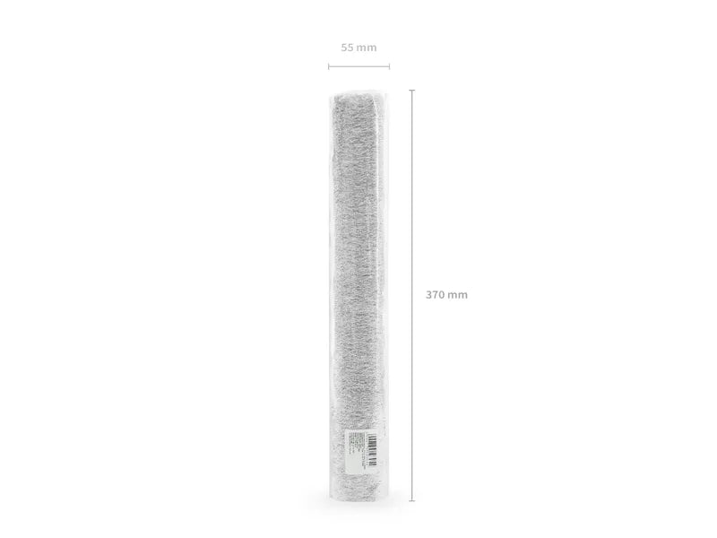 Dekoratives Netz - Faser, silber, 0,36x9m