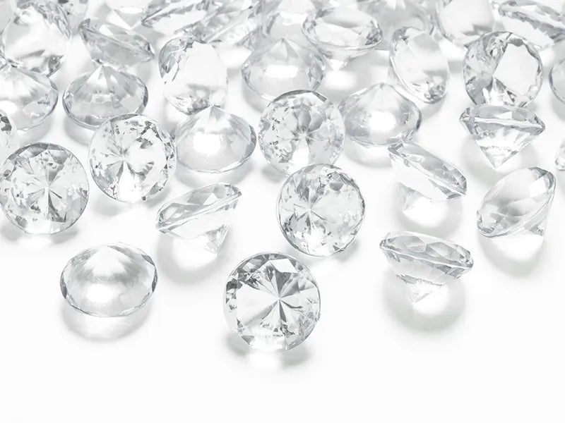 Diamant Konfetti, farblos, 20mm - Avaloon Party-Deko-Geschenke
