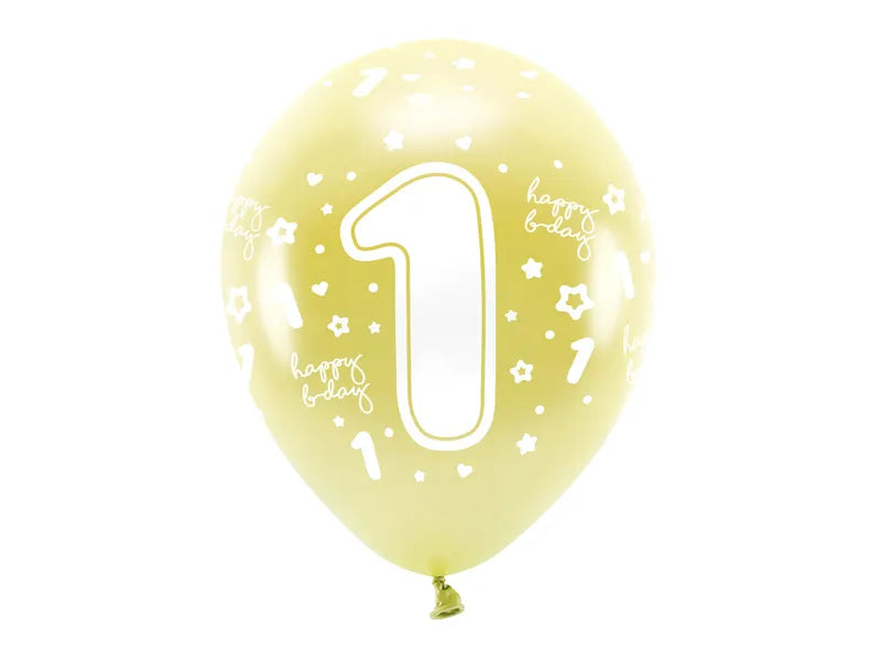 Eco Ballons 33 cm, Zahlen - Avaloon Party-Deko-Geschenke