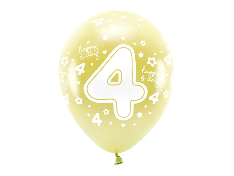 Eco Ballons 33 cm, Zahlen - Avaloon Party-Deko-Geschenke