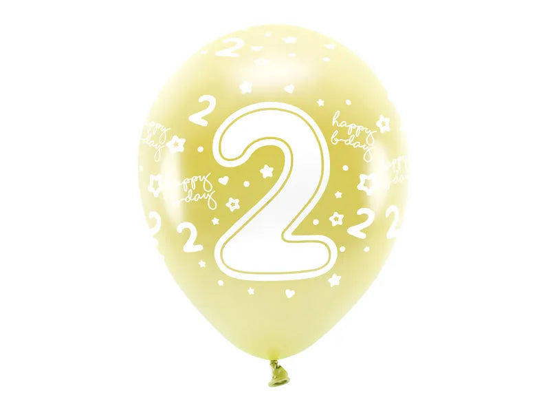 Eco Ballons 33 cm, Zahlen - Avaloon Party-Deko-Geschenke