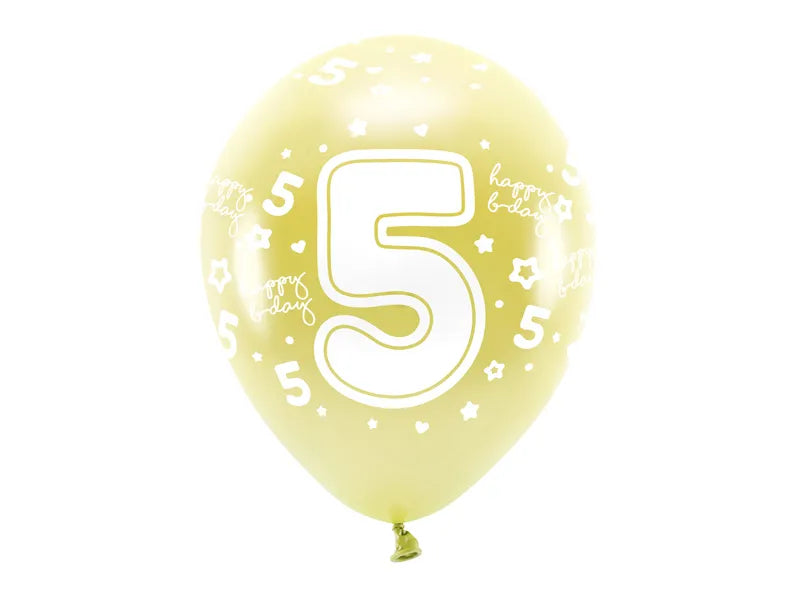 Eco Ballons 33 cm, Zahlen - Avaloon Party-Deko-Geschenke