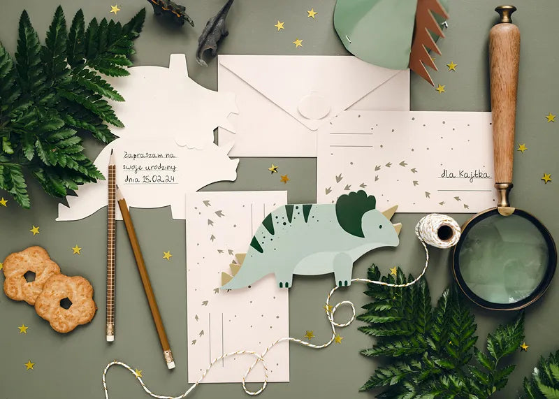 Triceratops Invitations, Assorted