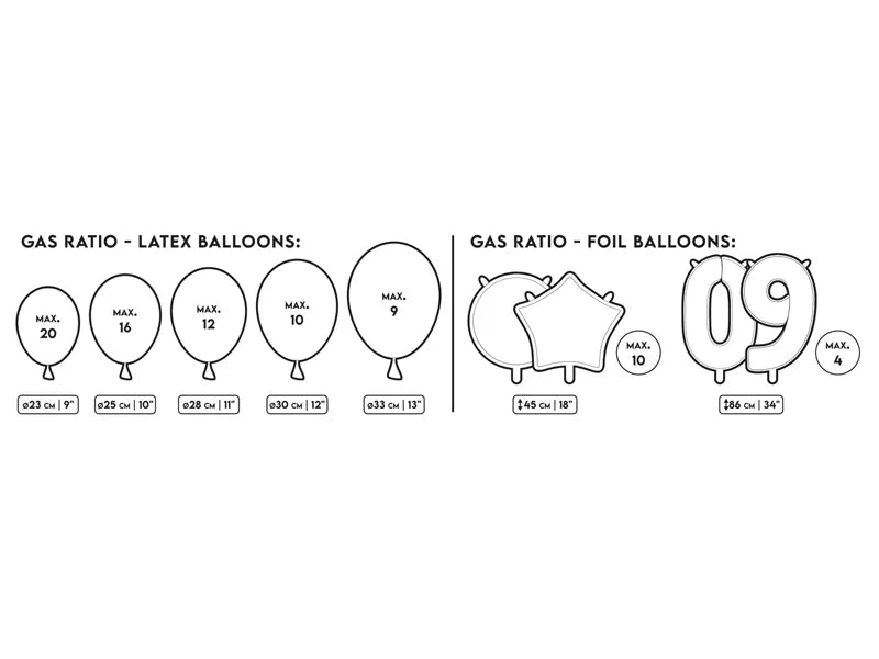 Flasche mit Helium, Hellrosa, max 20 Ballons