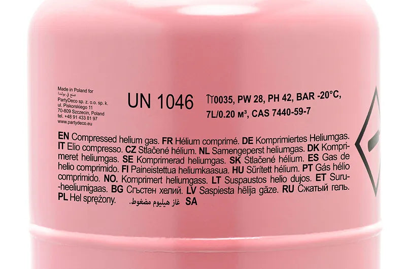 Flasche mit Helium, Rosa, 30 Ballons - Avaloon Party-Deko-Geschenke