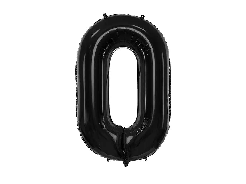 Folienballon Zahlen Schwarz - Avaloon Party-Deko-Geschenke