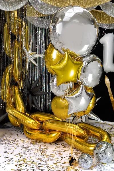 Foil Balloon Round 80 cm Silver