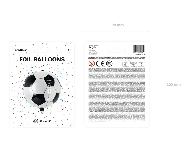 Folienballon Ball, 40cm - Avaloon Party-Deko-Geschenke