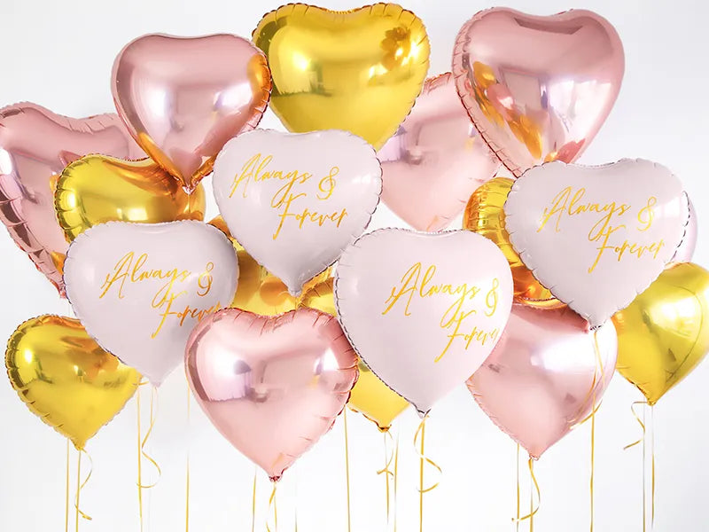 Folienballon Herz, Gold