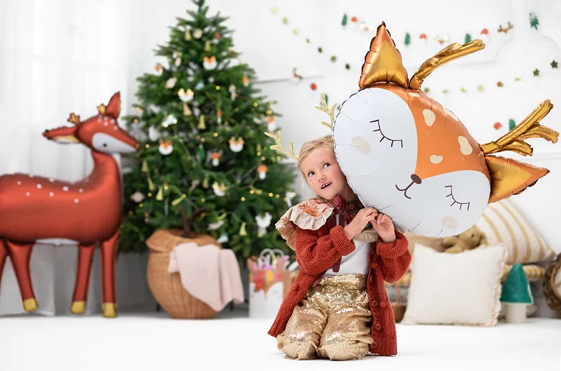Folienballon Hirsch, 73x64cm, Mix - Avaloon Party-Deko-Geschenke