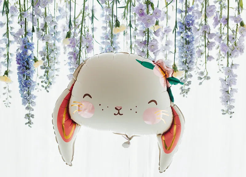 Folienballon Kaninchen, 65x55 cm, Mix - Avaloon Party-Deko-Geschenke