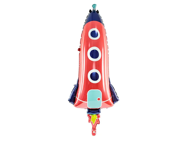 Folienballon Rakete, 44x115cm, Mix