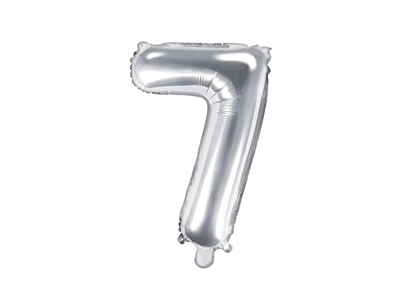 Folienballon Zahlen Silber 35 cm - Avaloon Party-Deko-Geschenke